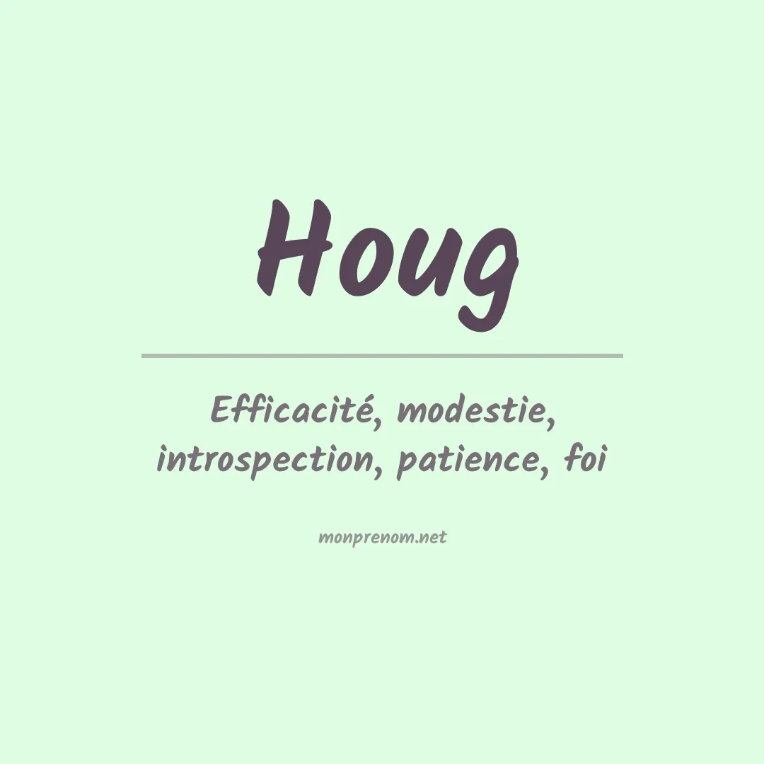 Prénom Houg