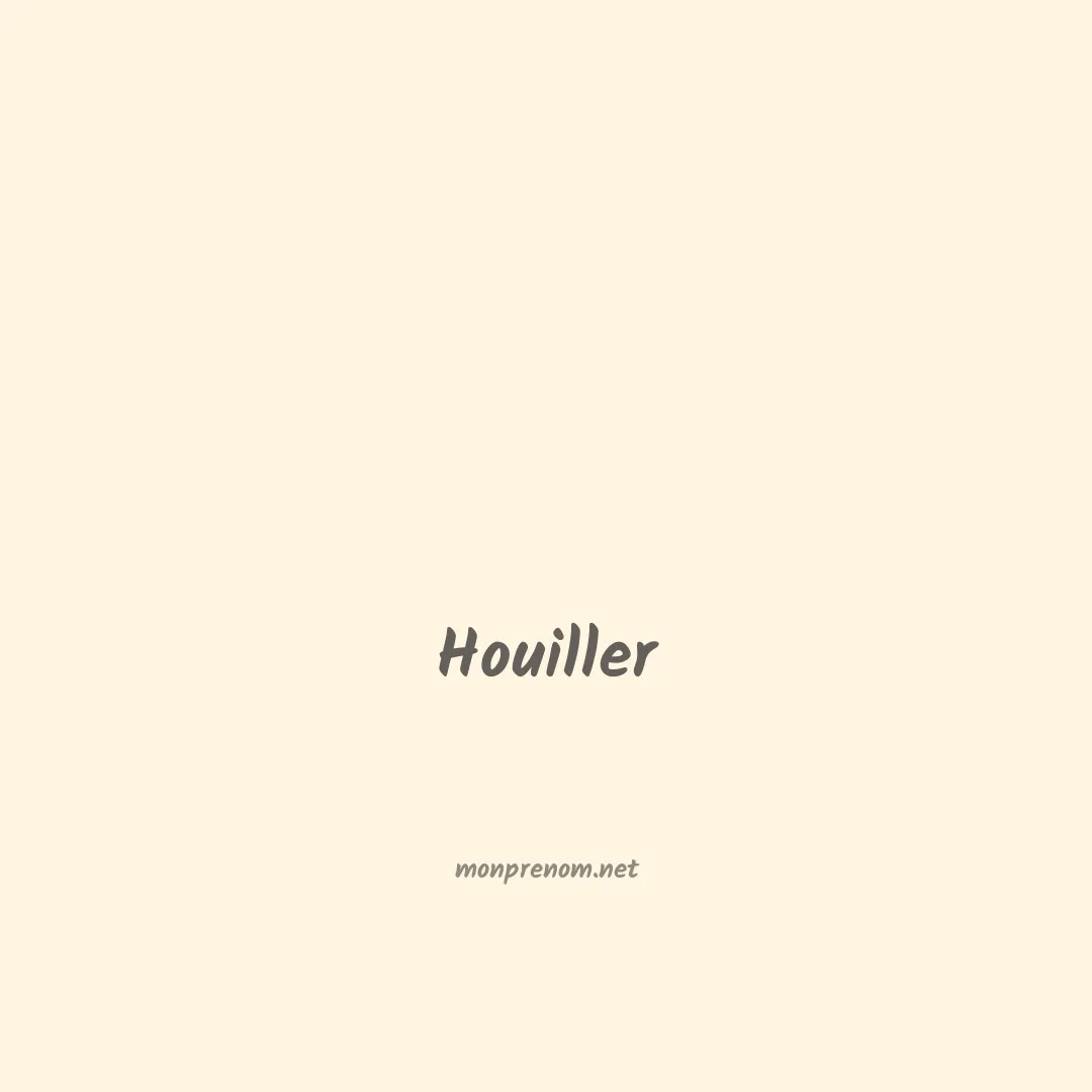 Houiller en chinois