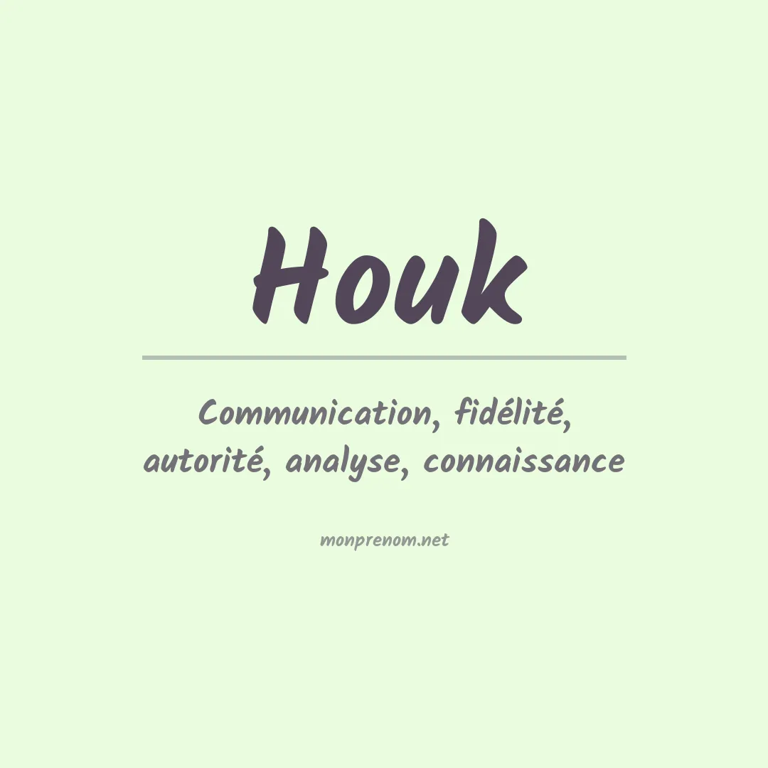 Prénom Houk