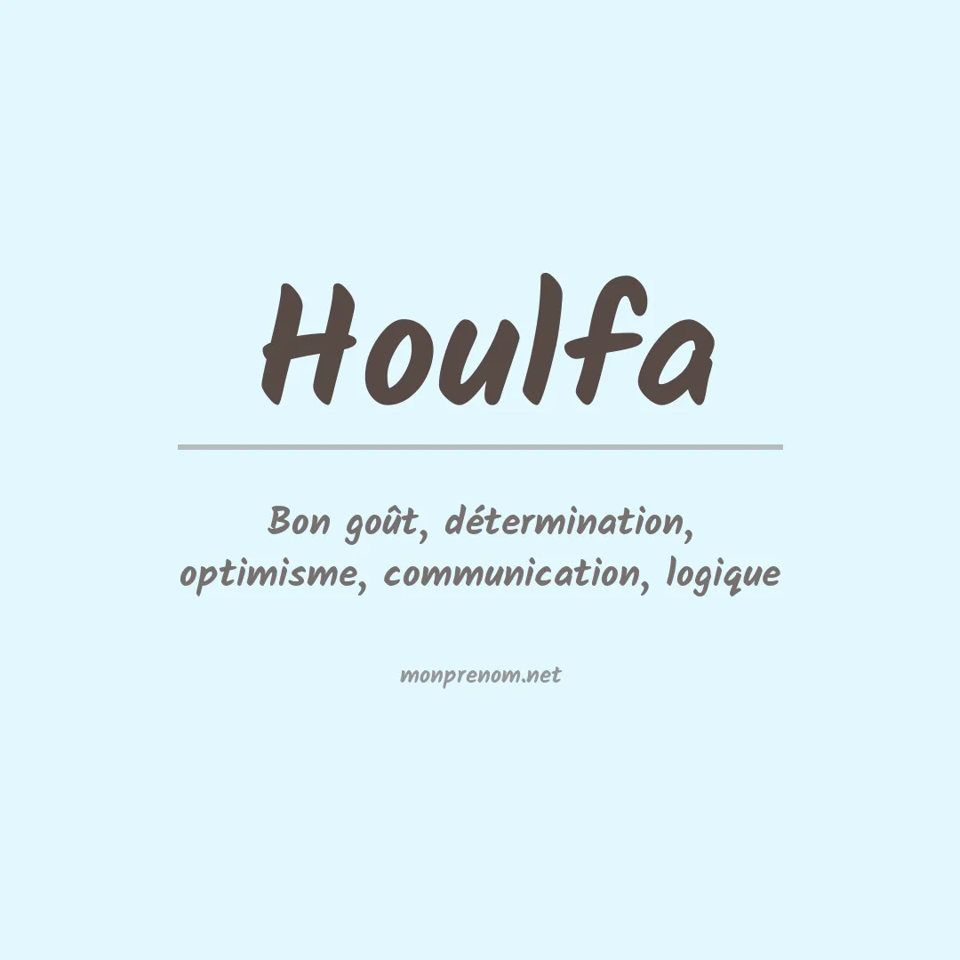 Prénom Houlfa