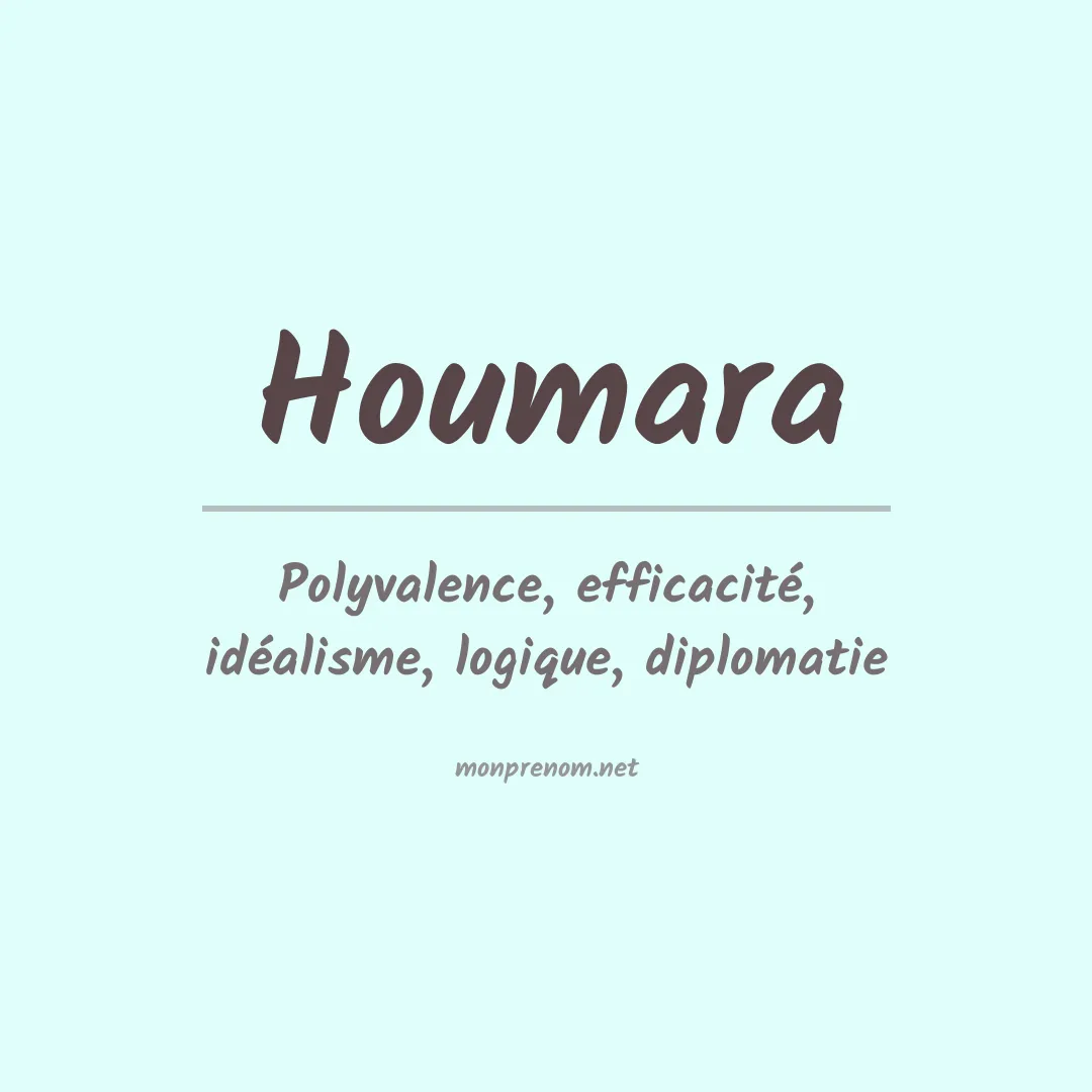 Signification du prénom Houmara
