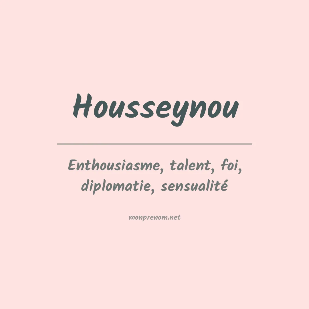 Prénom Housseynou