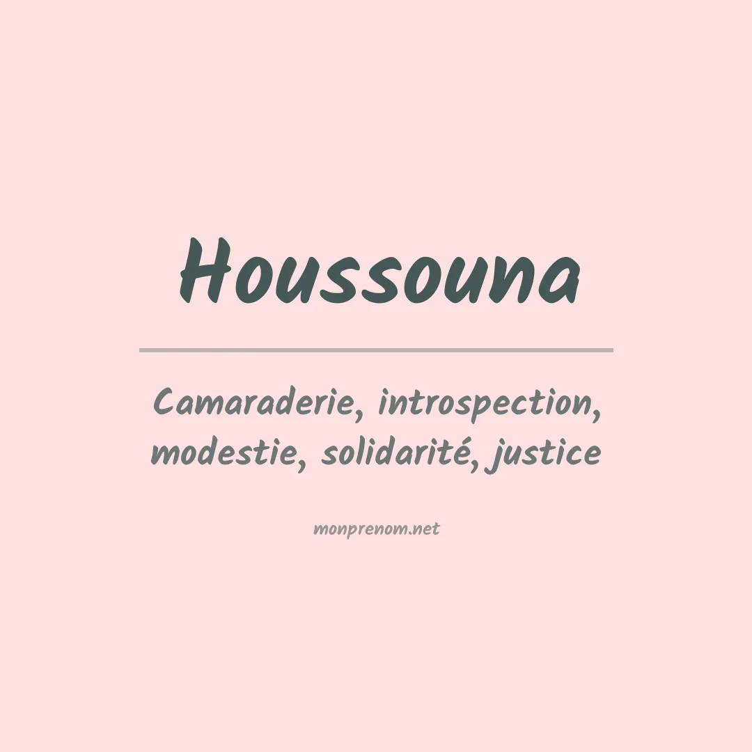 Prénom Houssouna