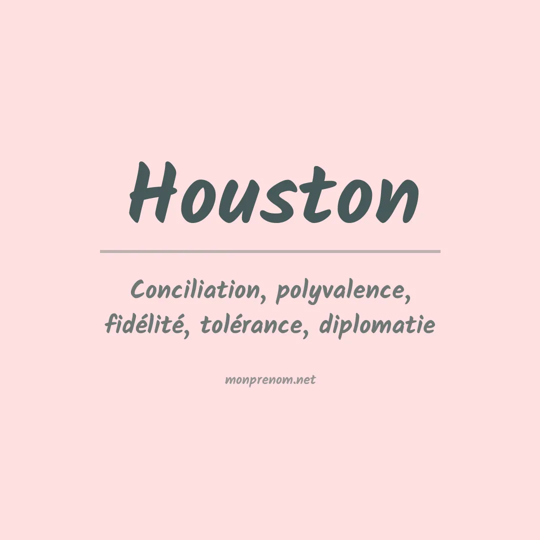 Prénom Houston