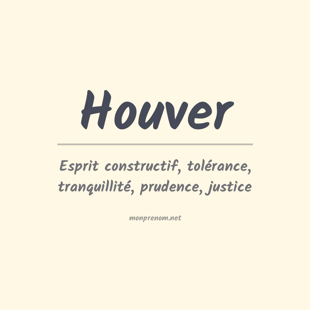 Signification du prénom Houver