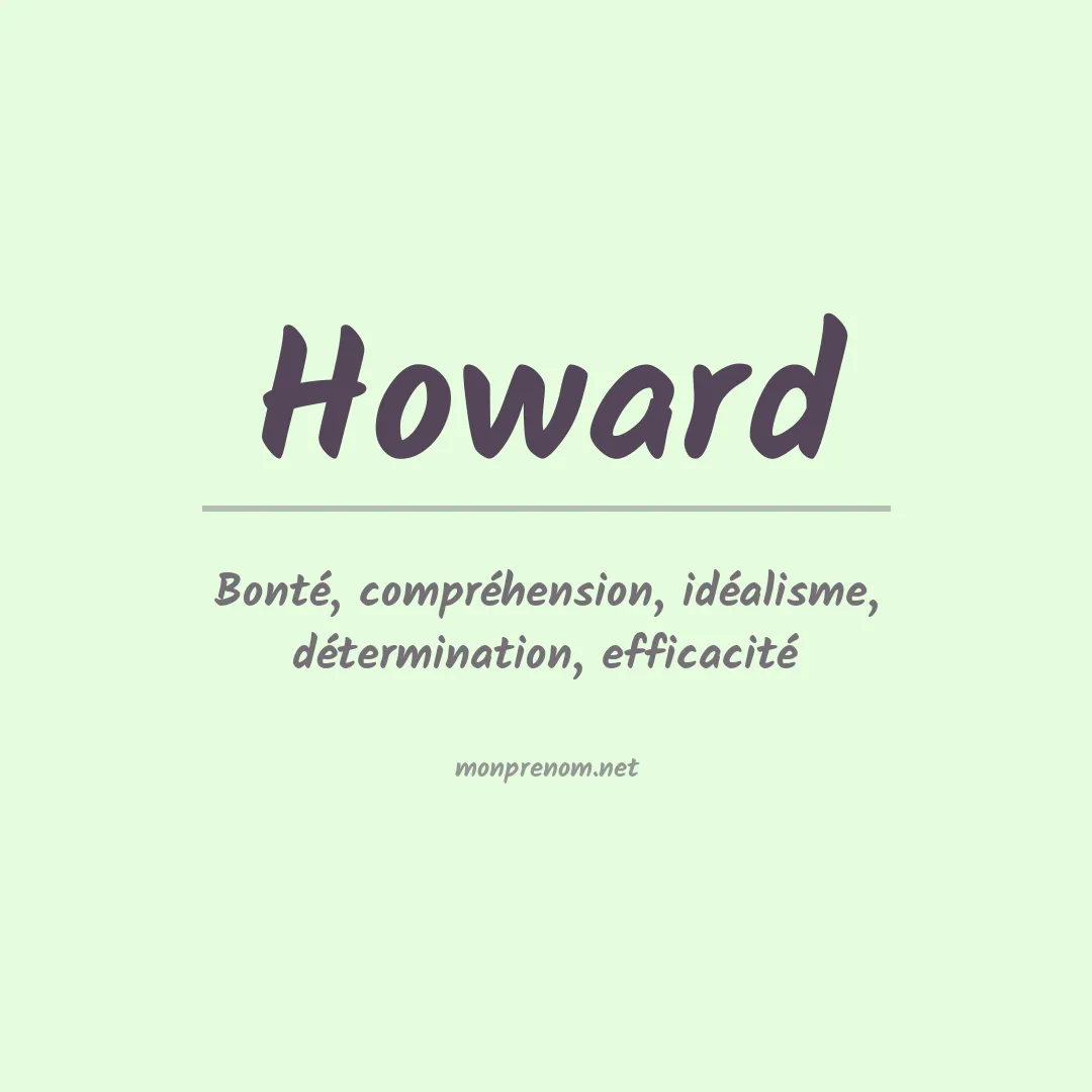 Prénom Howard