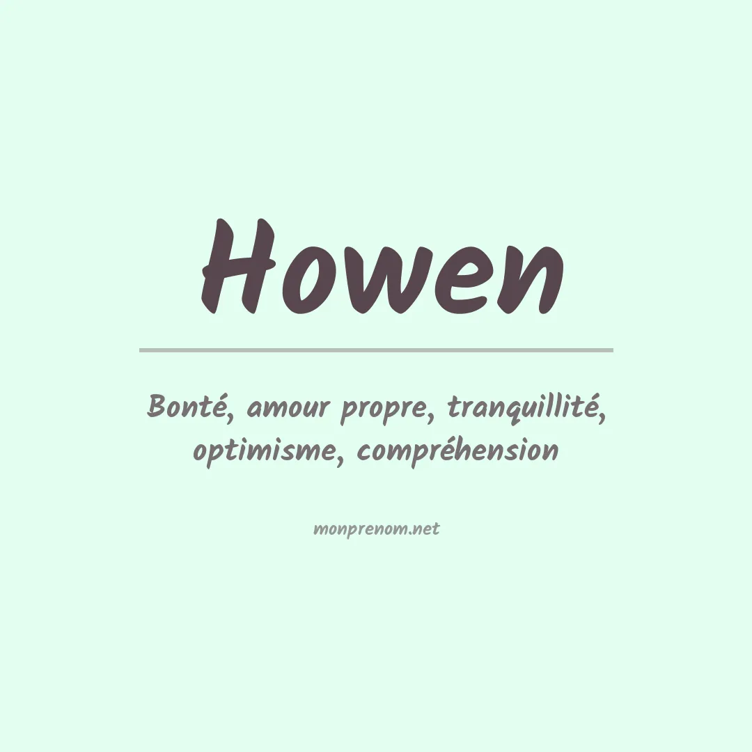 Prénom Howen