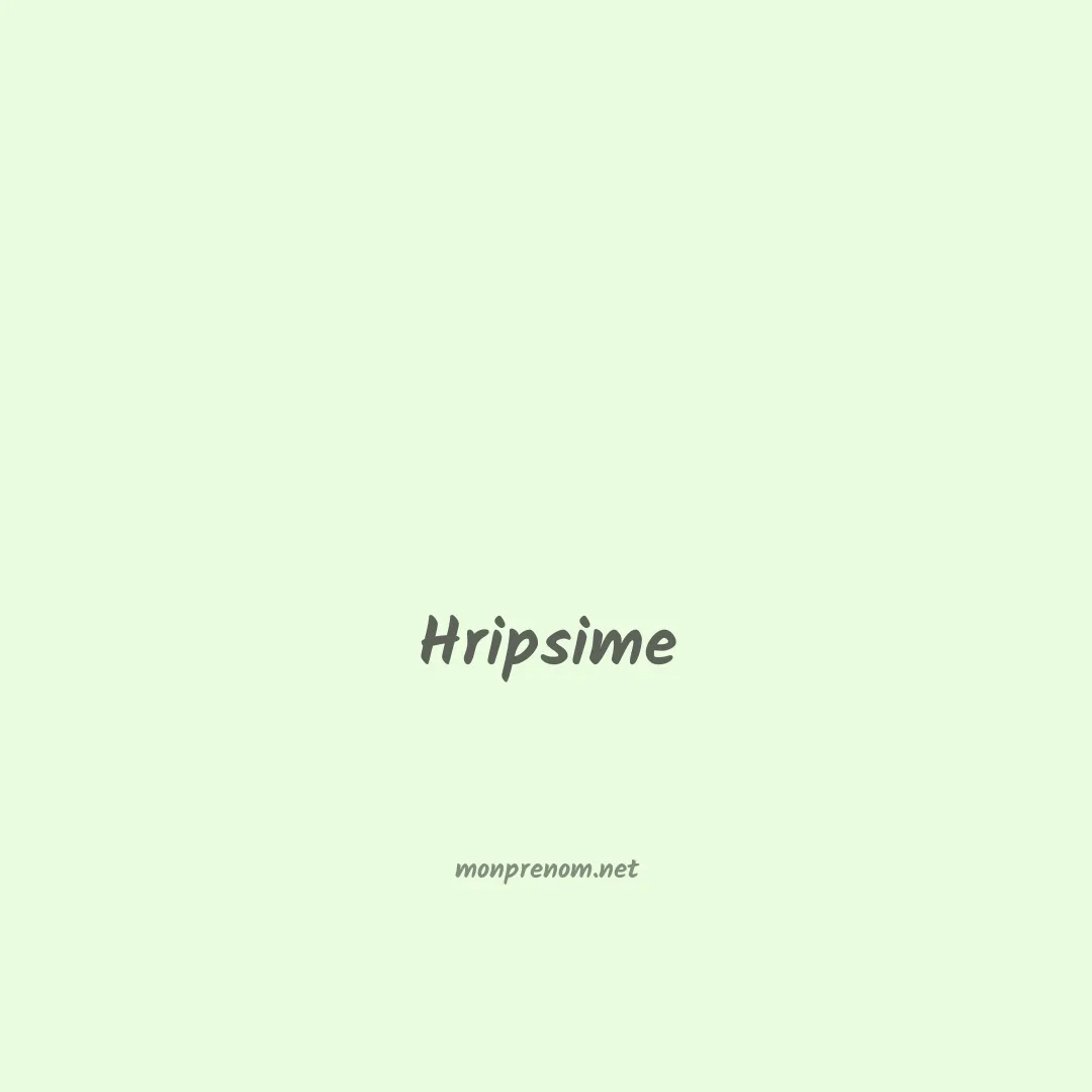 Hripsime en chinois