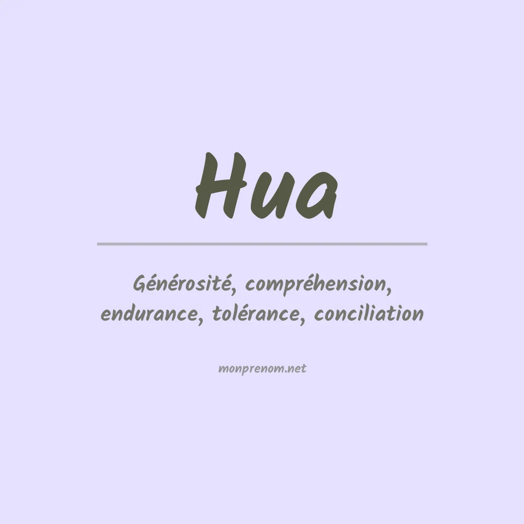 Prénom Hua