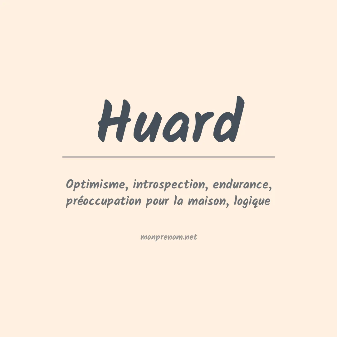 Prénom Huard