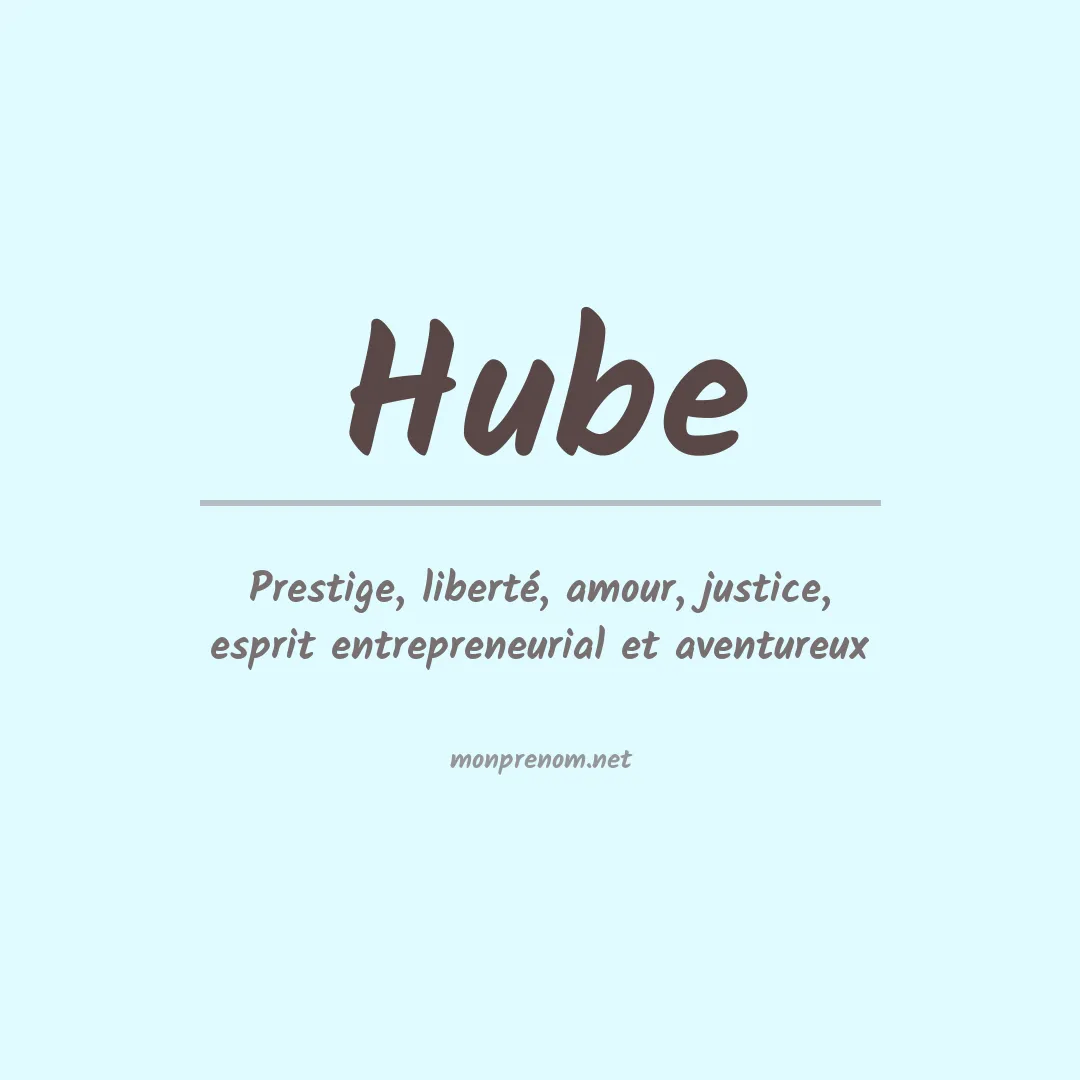 Signification du prénom Hube