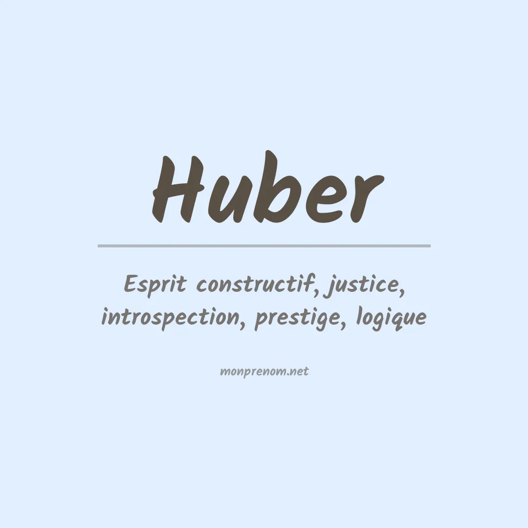 Prénom Huber