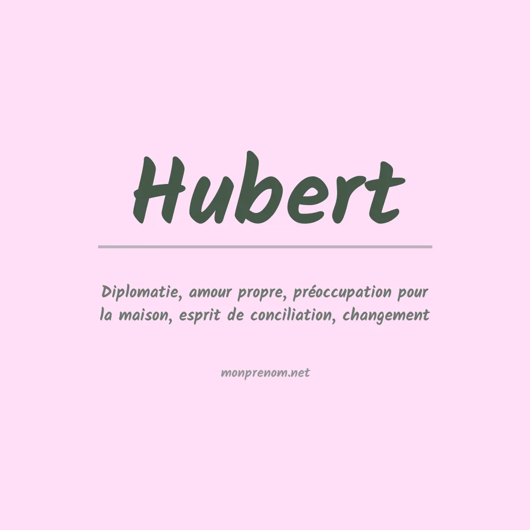 Prénom Hubert