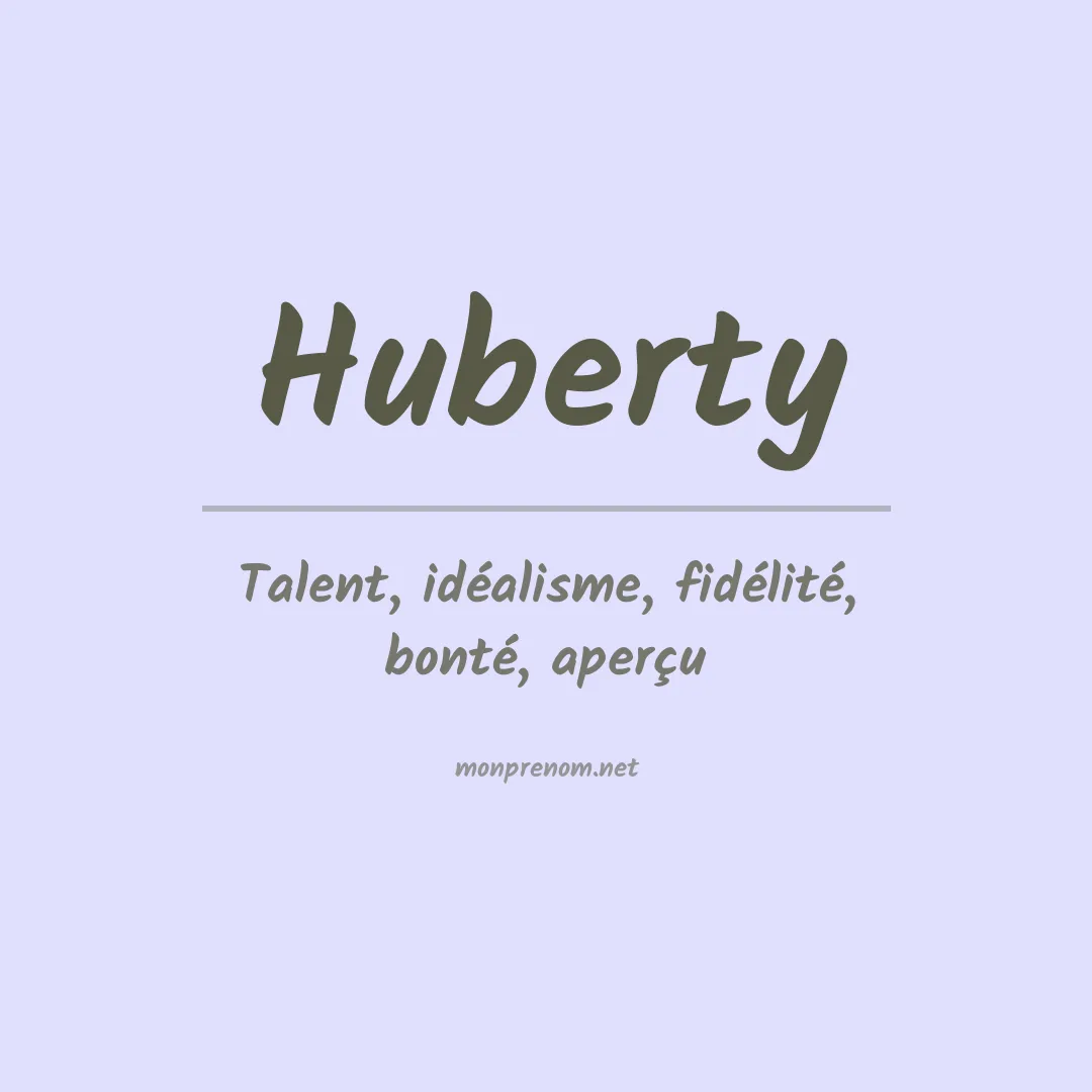 Prénom Huberty