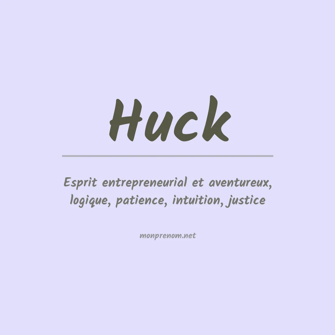 Prénom Huck