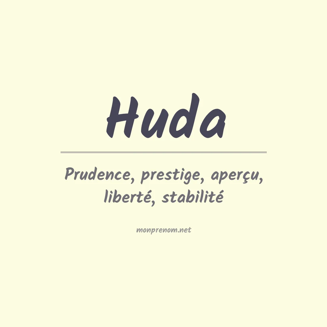 Prénom Huda