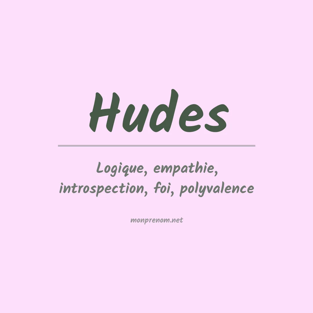 Prénom Hudes