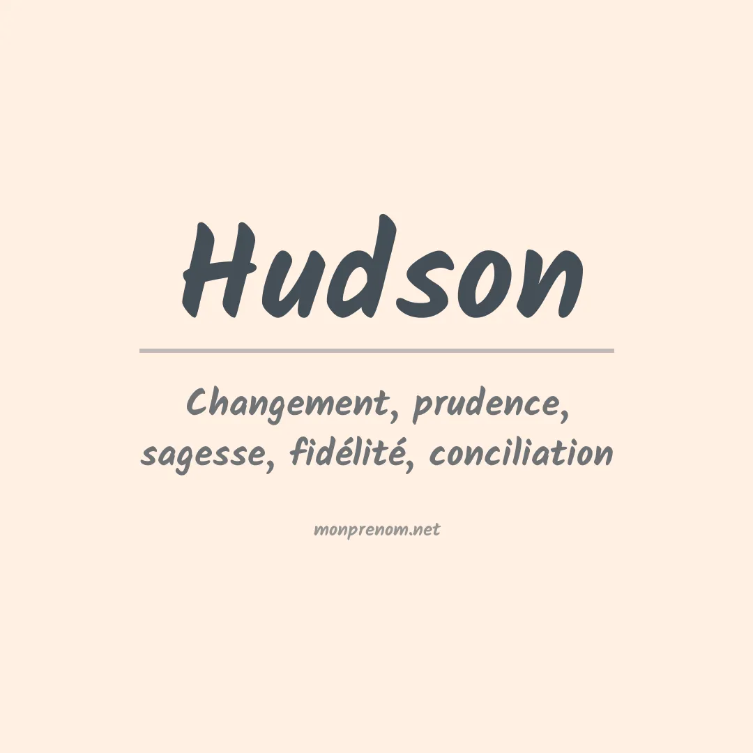Prénom Hudson