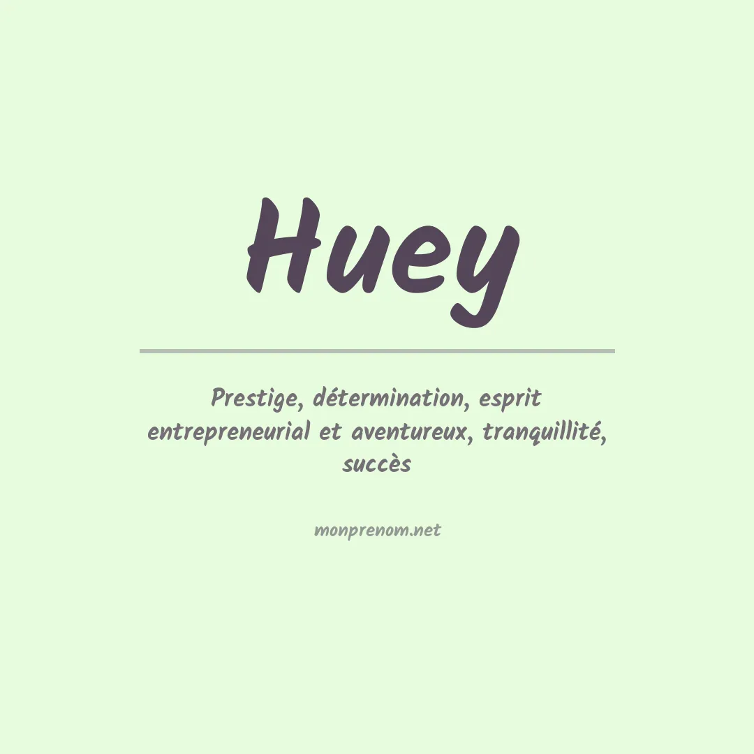 Prénom Huey