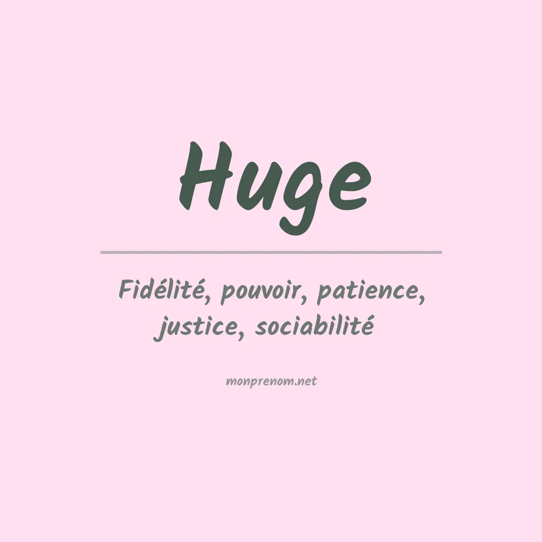 Prénom Huge