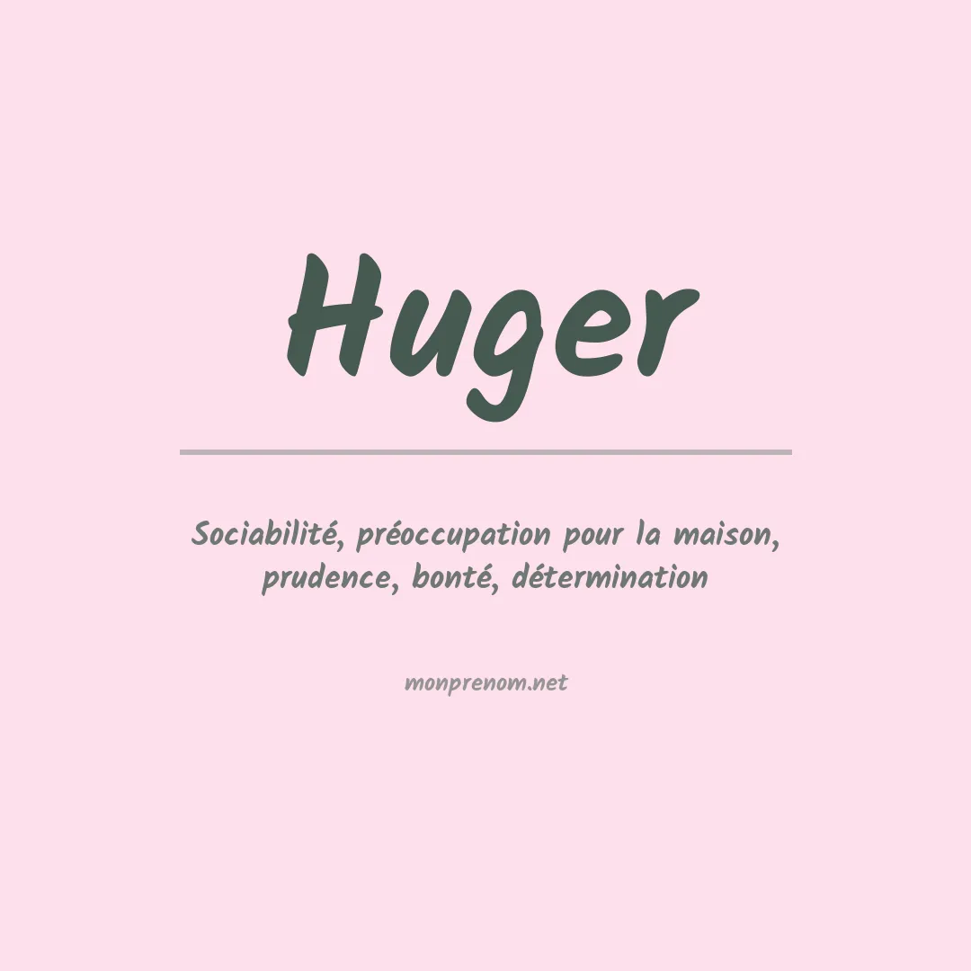 Prénom Huger