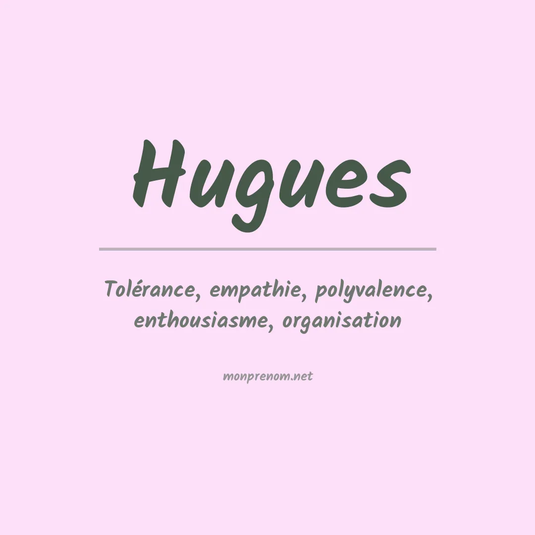 Prénom Hugues