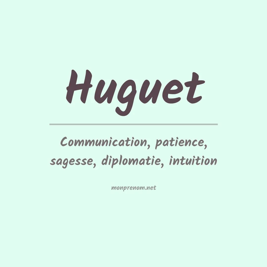 Prénom Huguet