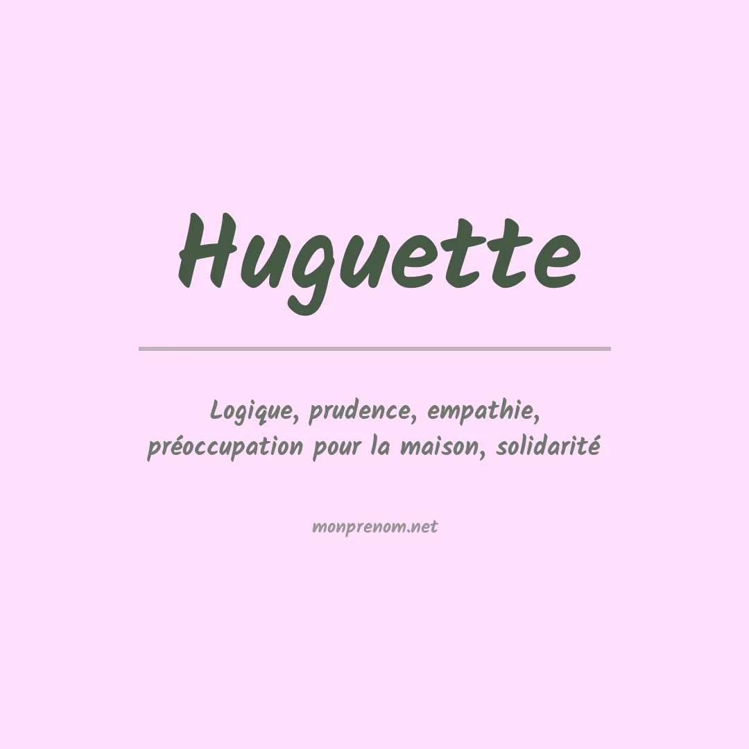 Prénom Huguette