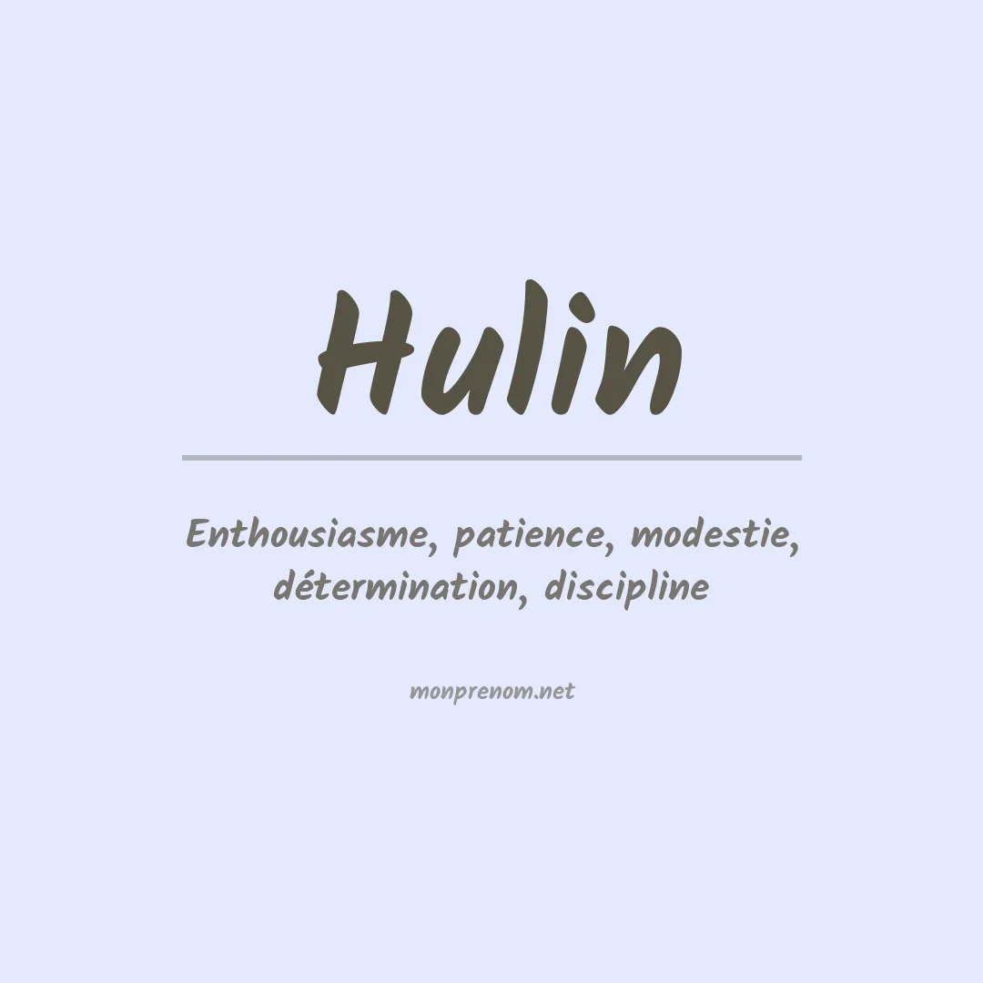 Prénom Hulin