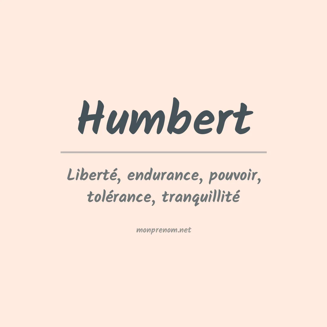 Prénom Humbert