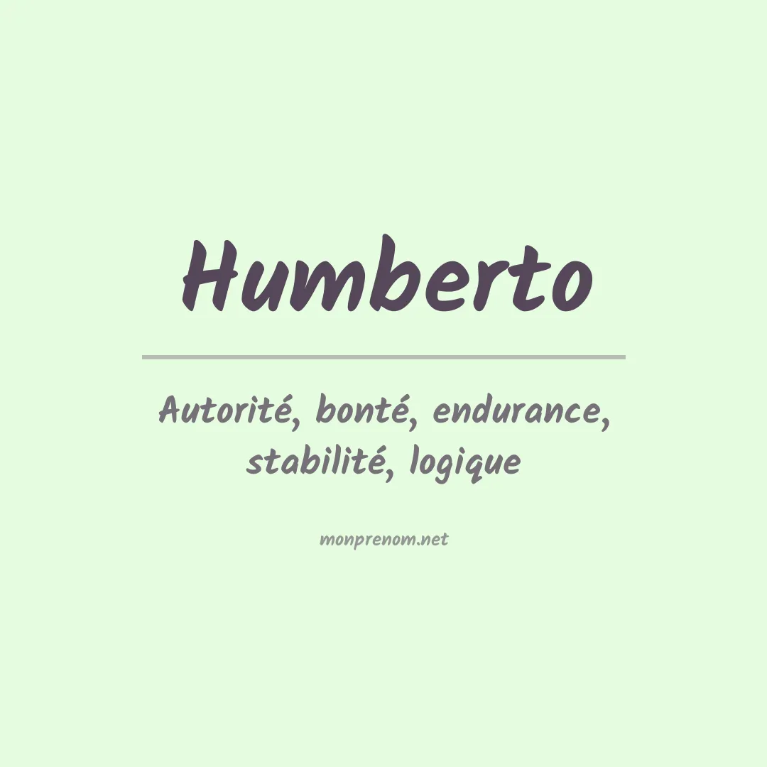 Prénom Humberto