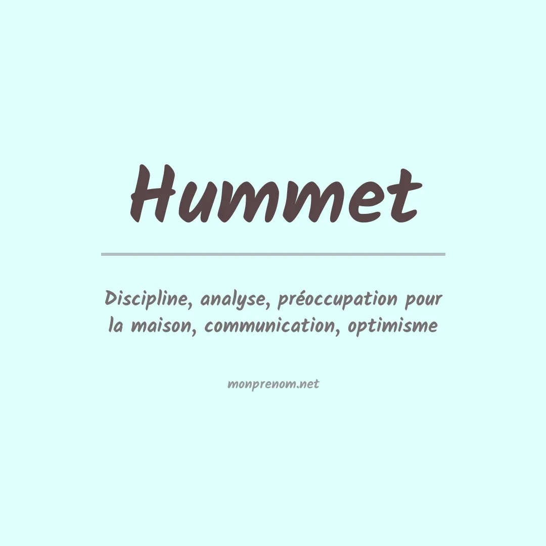 Prénom Hummet