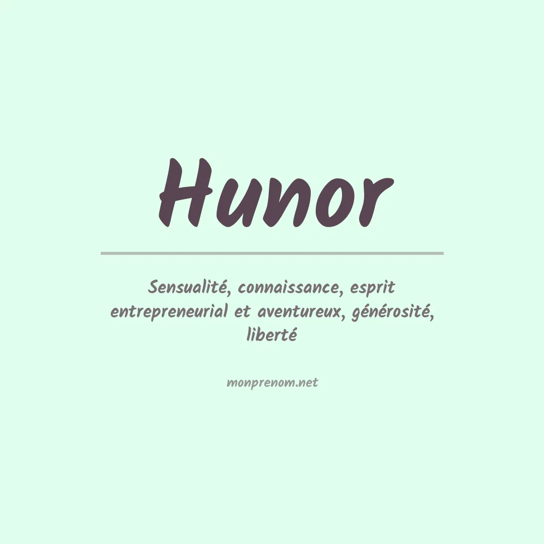Prénom Hunor