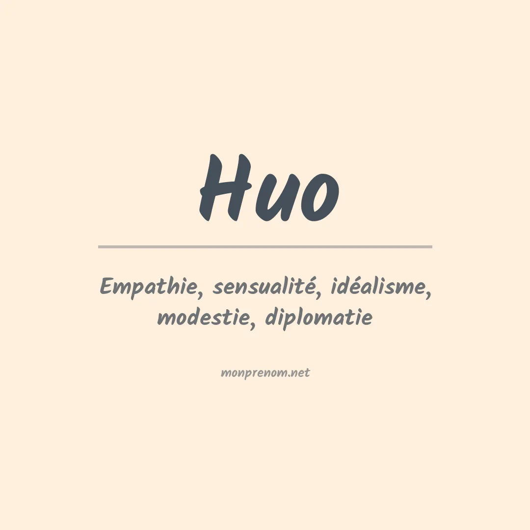 Prénom Huo