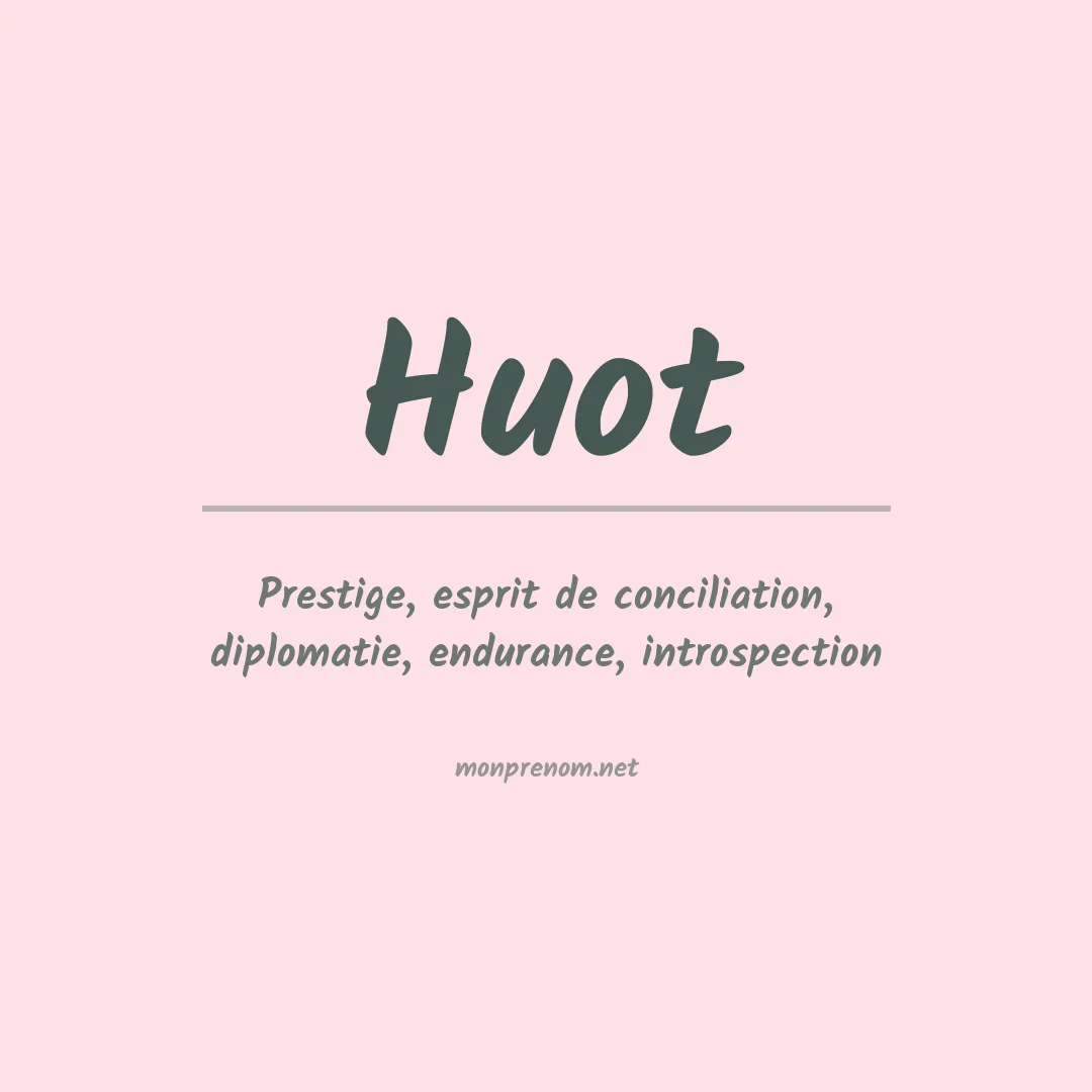 Prénom Huot