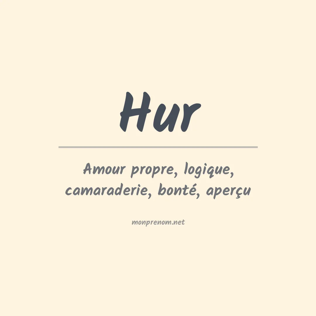 Prénom Hur