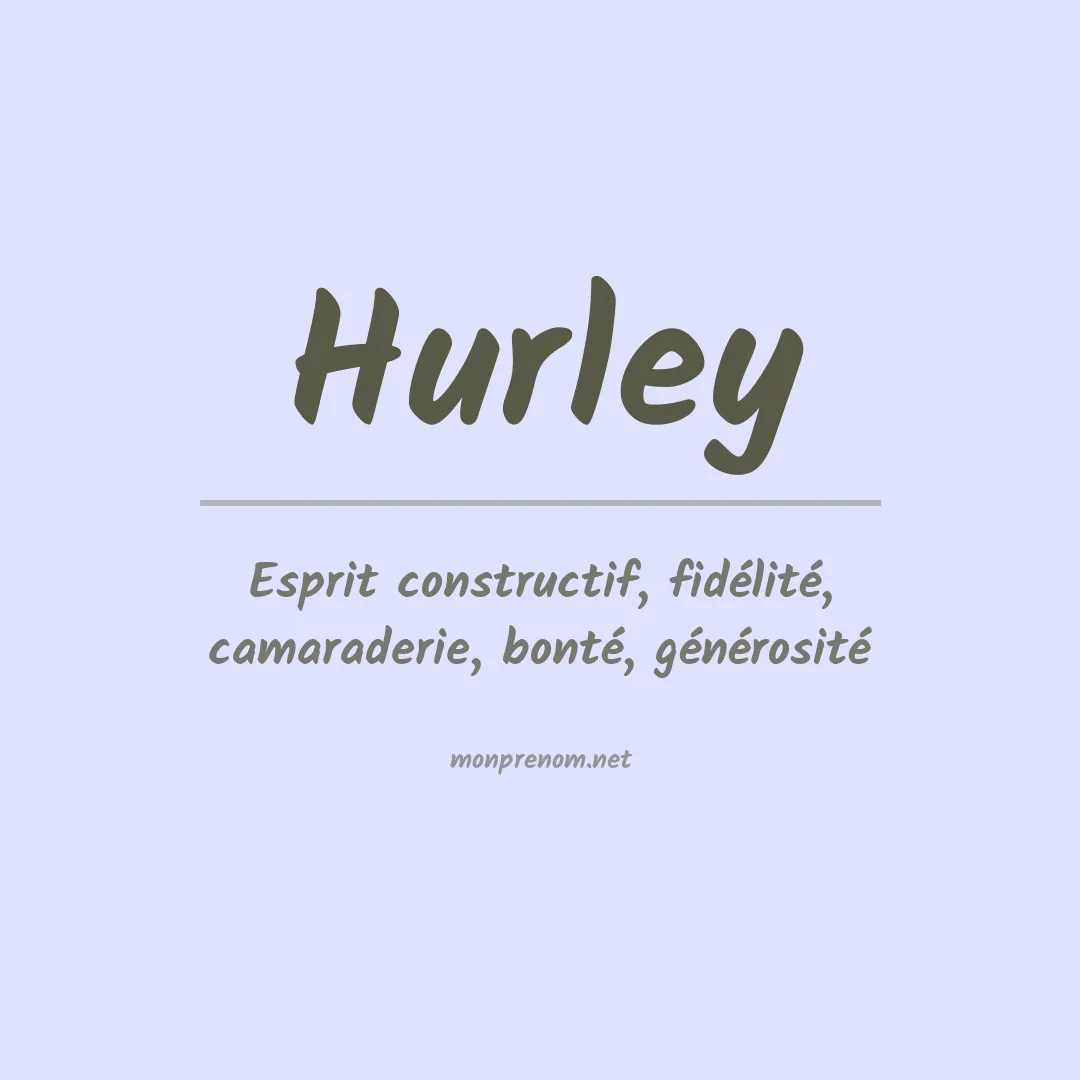 Prénom Hurley
