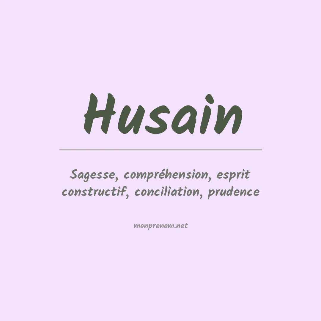 Prénom Husain