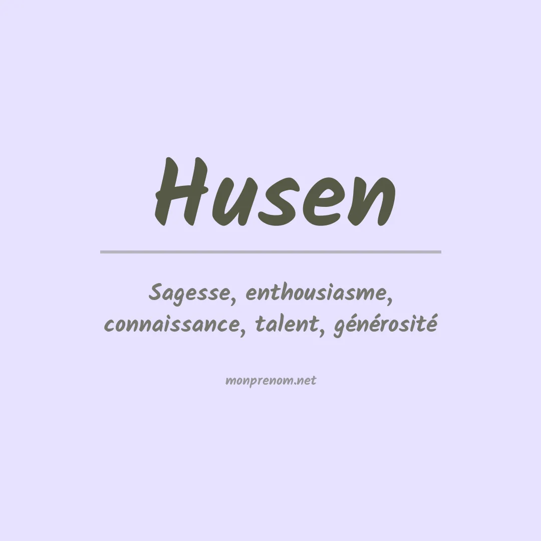 Prénom Husen