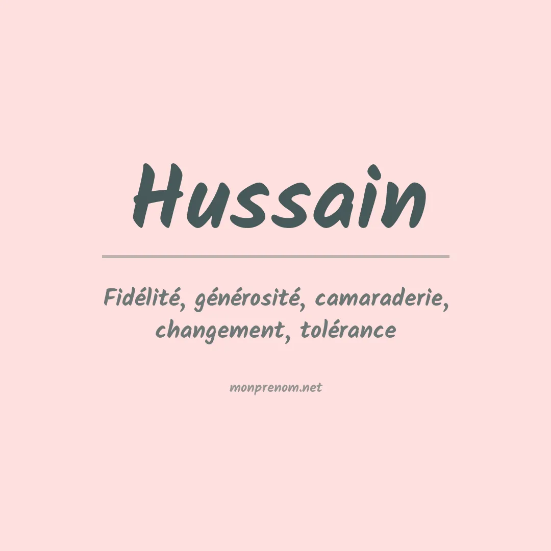 Prénom Hussain