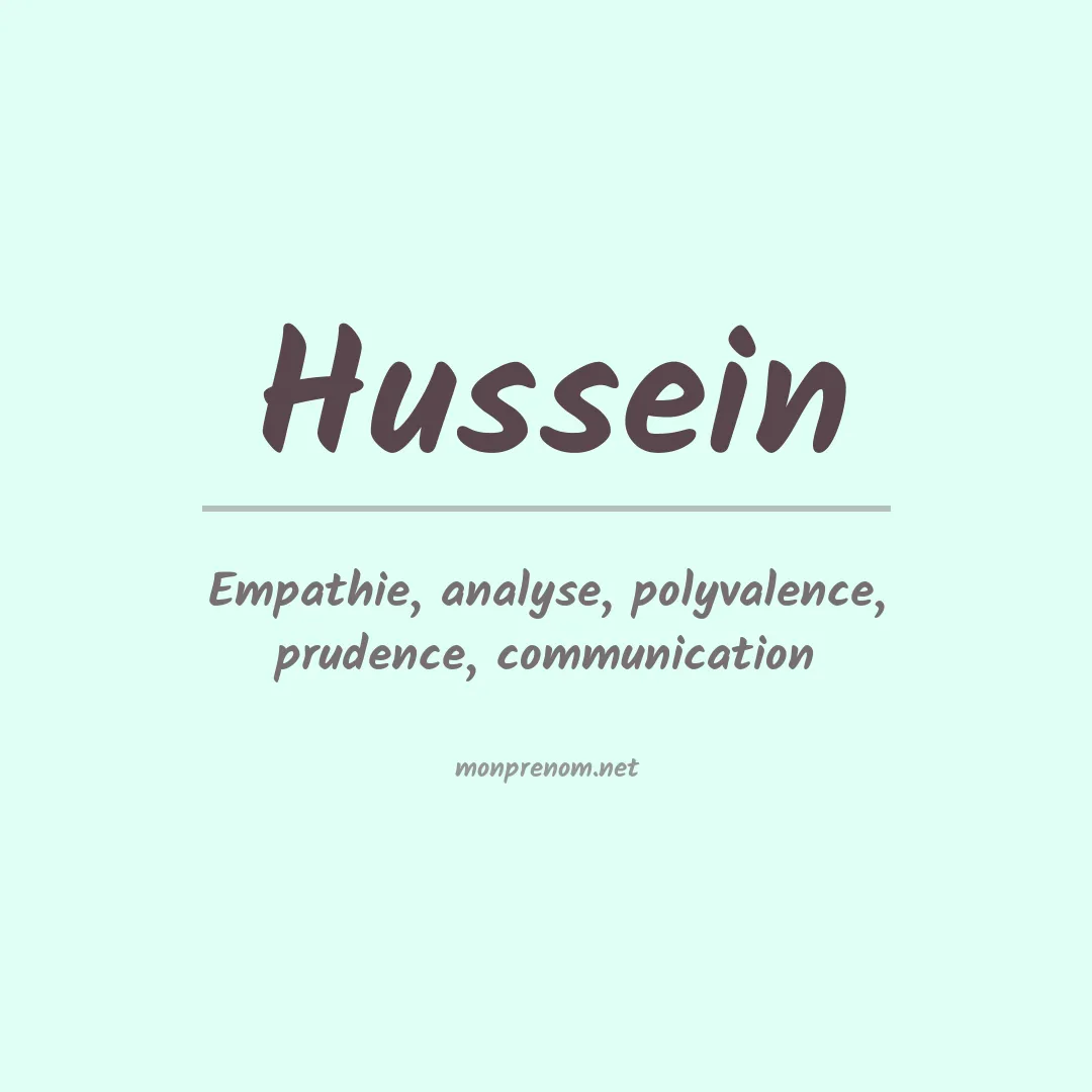 Prénom Hussein