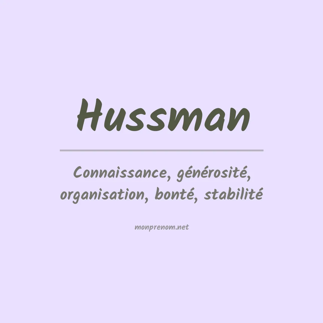 Prénom Hussman