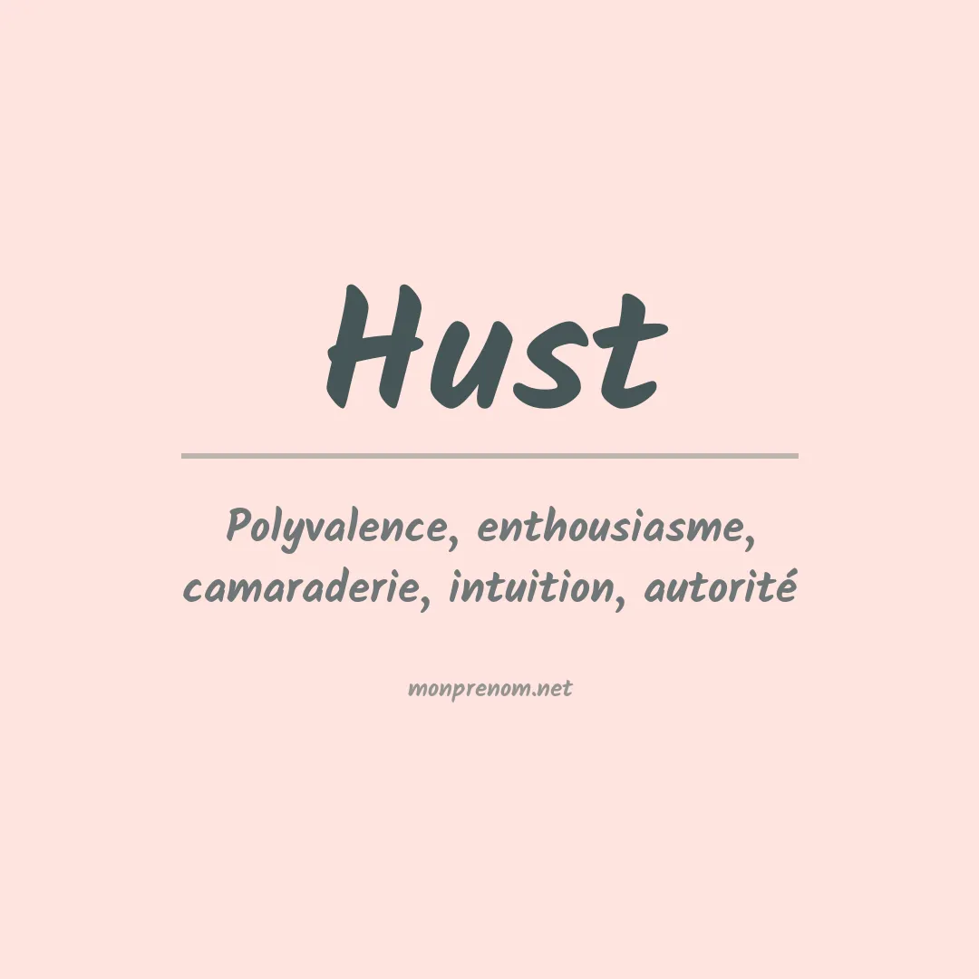 Prénom Hust