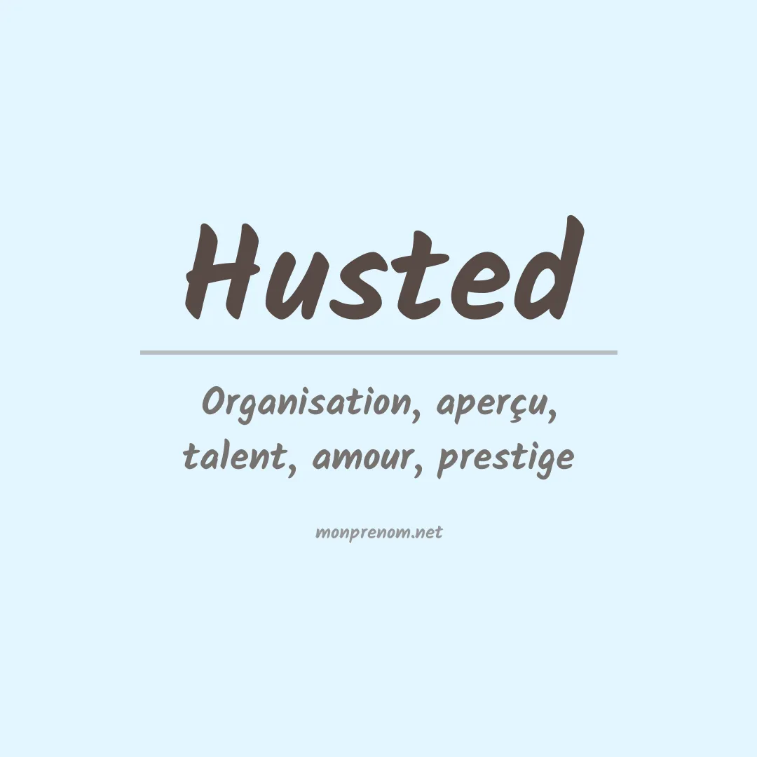 Prénom Husted