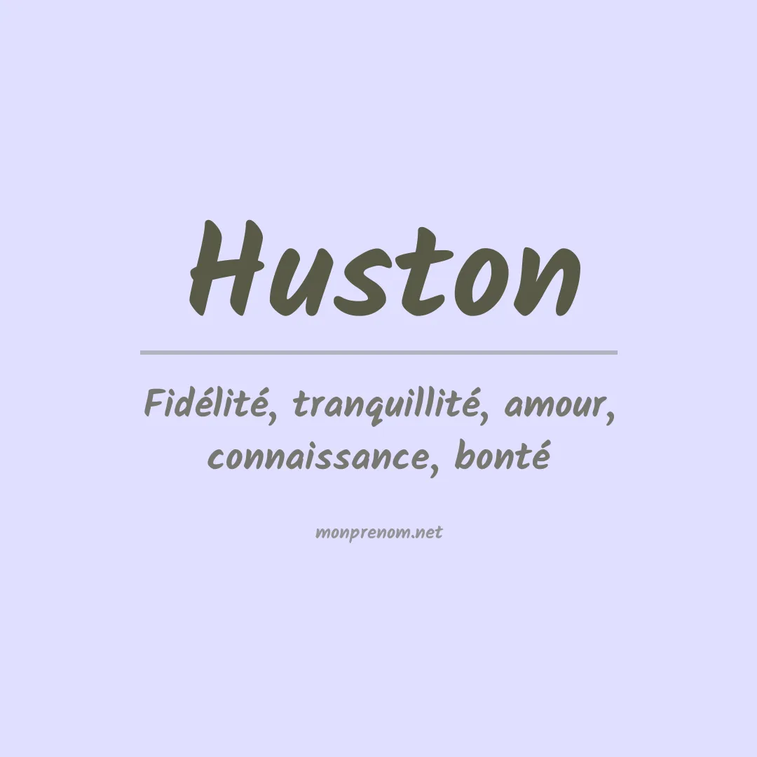 Prénom Huston