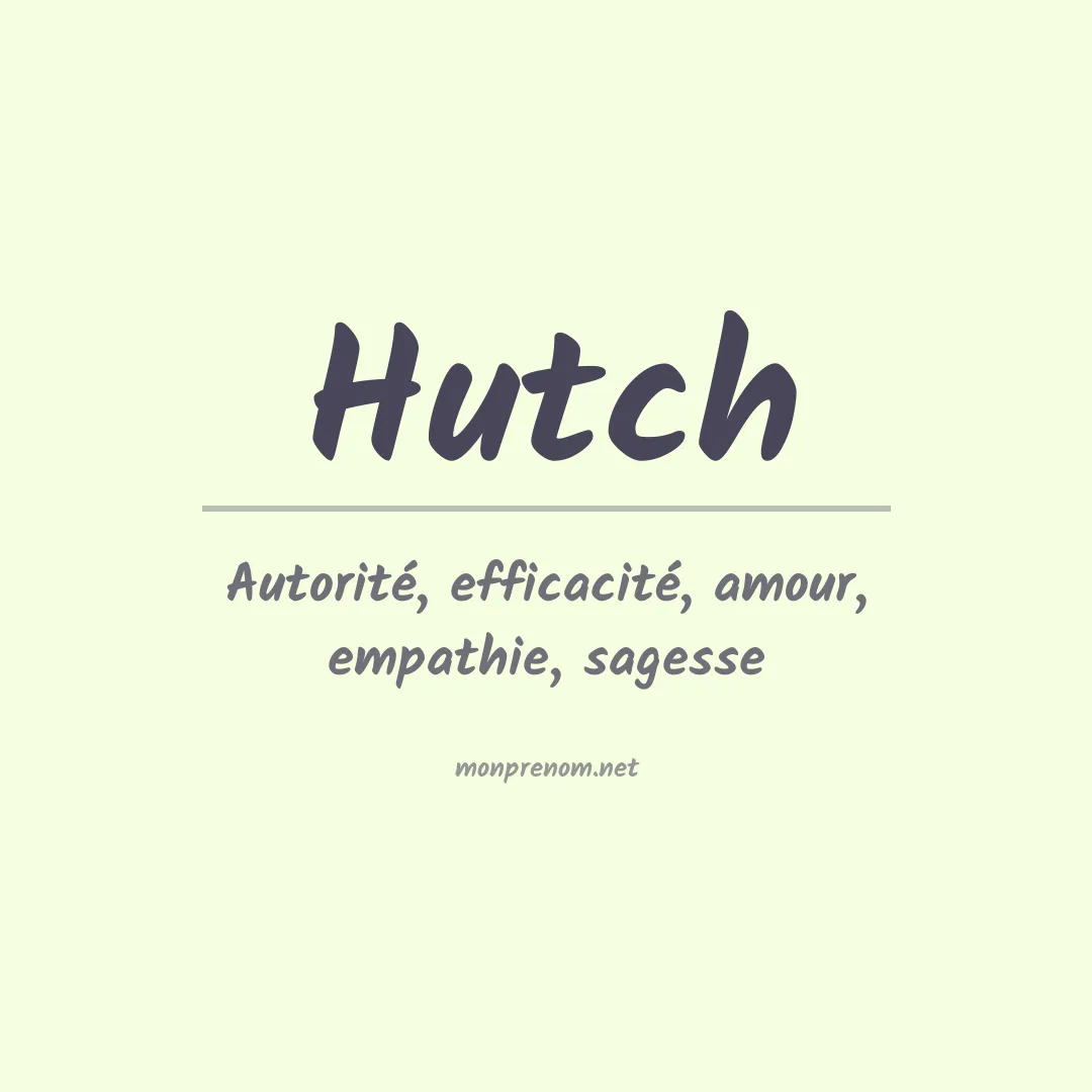 Prénom Hutch