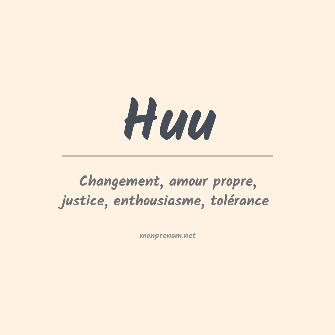 Prénom Huu