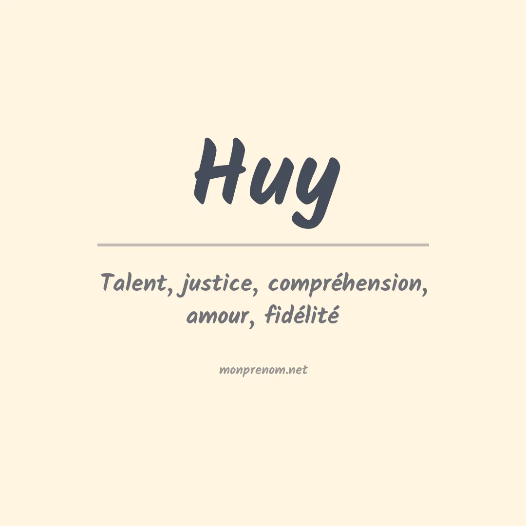 Prénom Huy