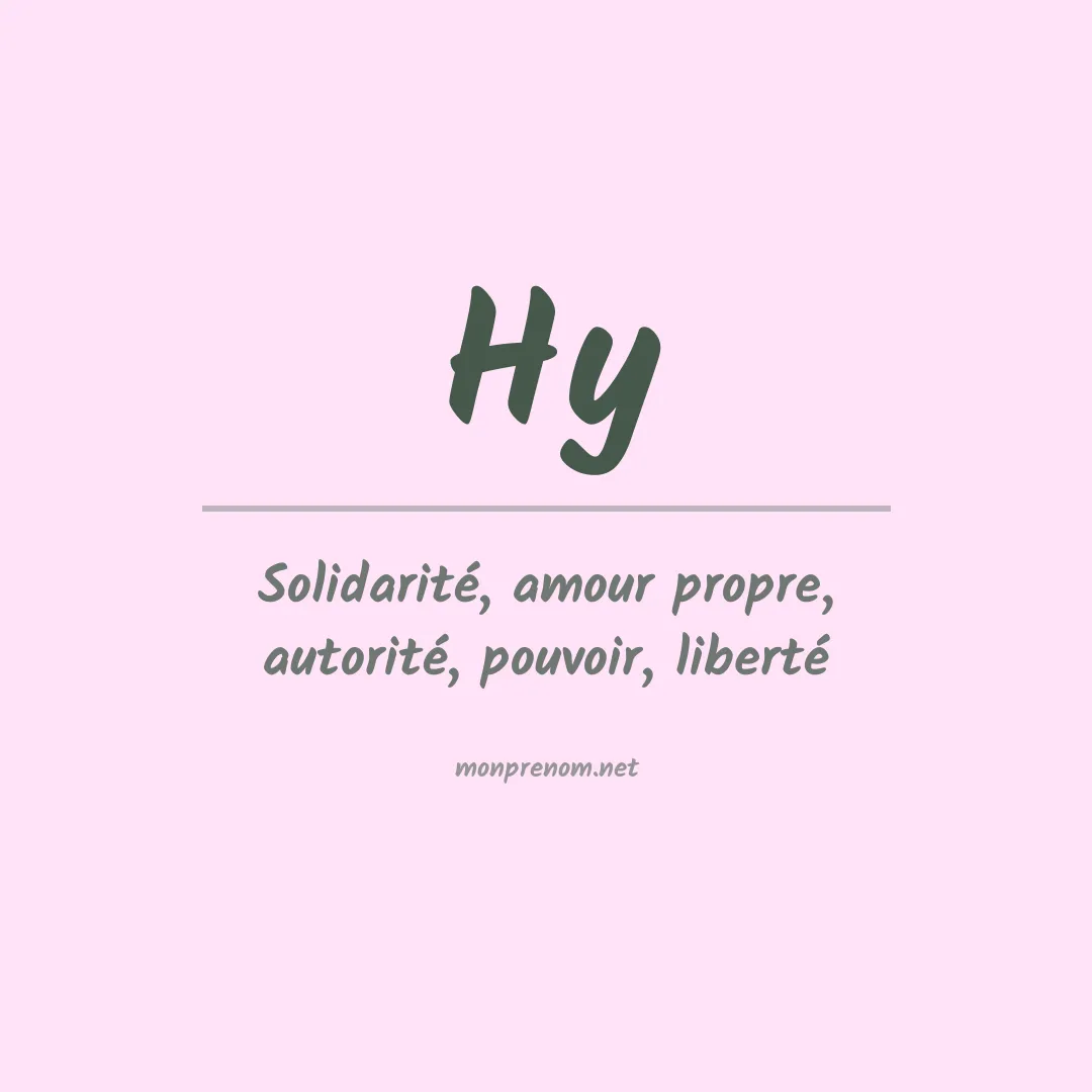 Prénom Hy
