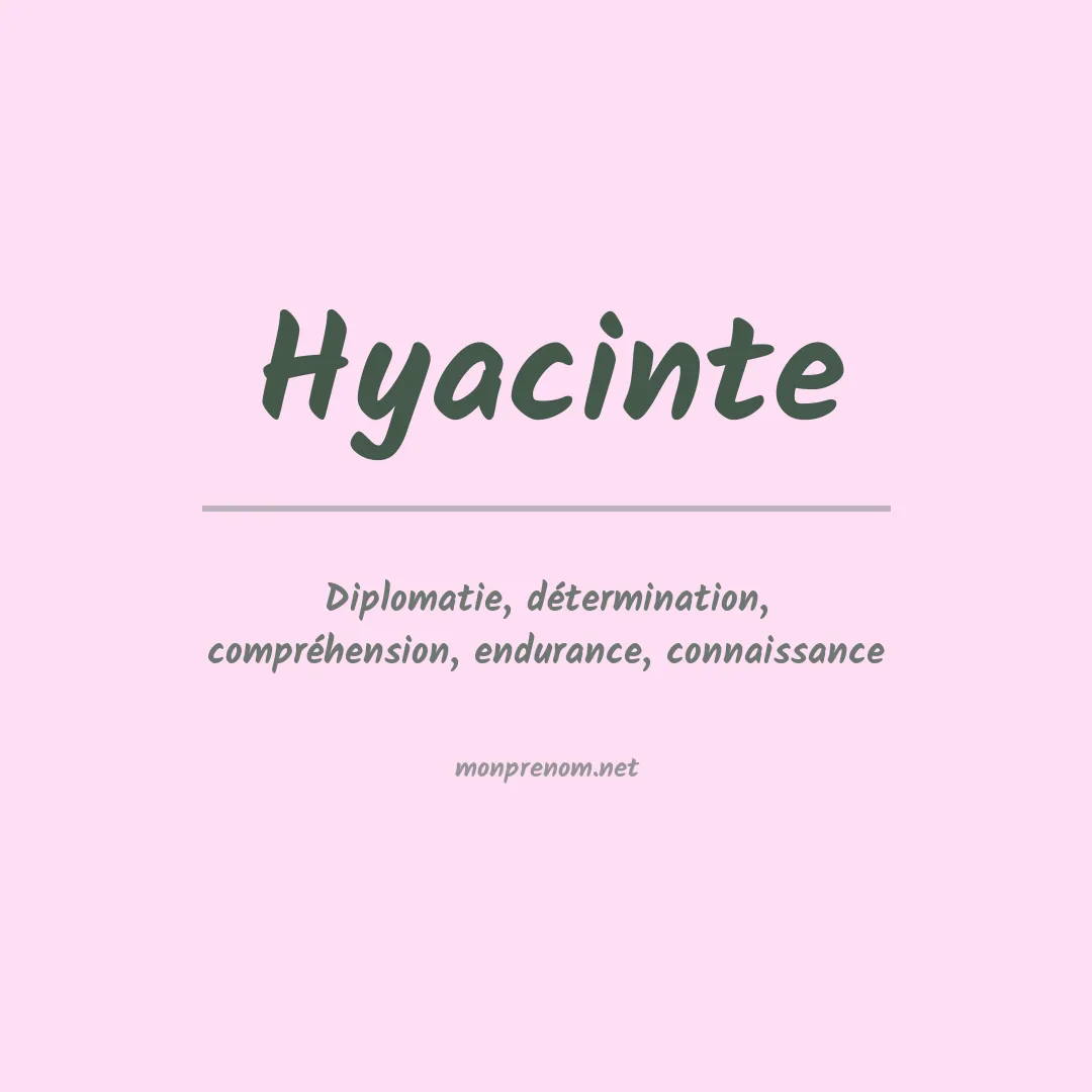 Prénom Hyacinte